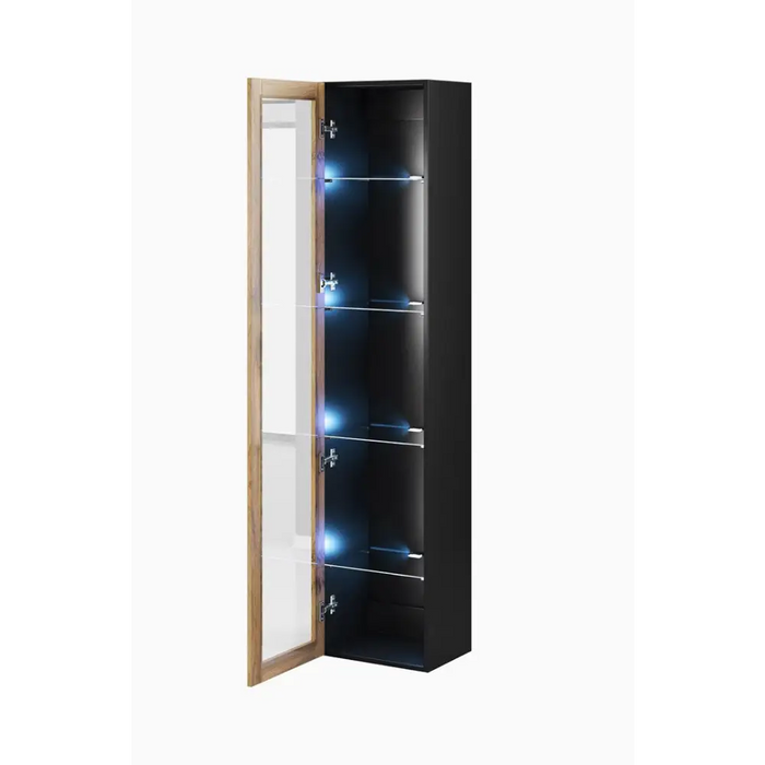 Cama витрина VIGO ’180’ 180/40/30 черно/вотан дъб