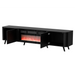Cama Volare RTV шкаф 200 x 39 x 49 черен мат + камина