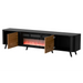 Cama Volare RTV шкаф 200 x 39 x 49 см черно/орех + камина