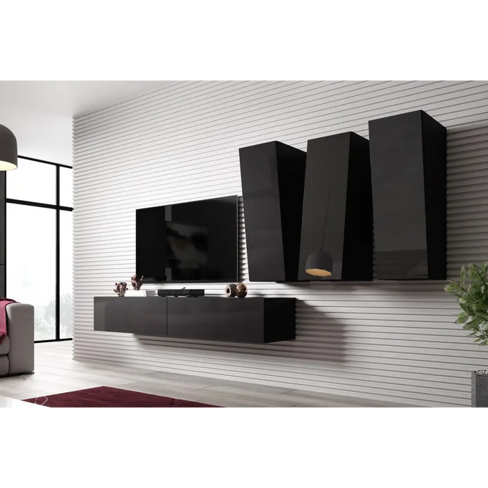 Cama Холна гарнитура VIGO SLANT 1 черен/черен гланц