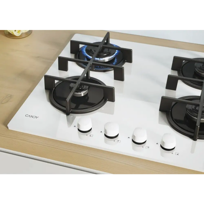 Candy CVG6WW Бял Вграден 59 см газ 4 зони