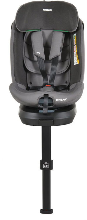 Стол за кола Cangaroo - Bravo, 360°, с IsoFix, i-Size, 40-150 cm, Dark Grey