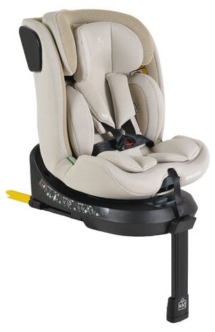 Стол за кола Cangaroo - Bravo, 360°, с IsoFix, i-Size, 40-150 cm, Vanilla Beige