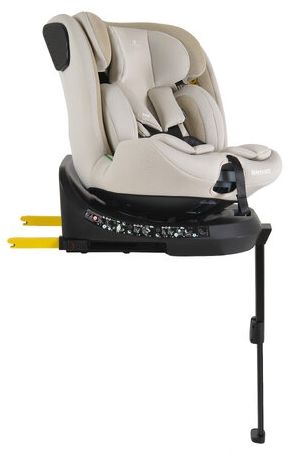 Стол за кола Cangaroo - Bravo, 360°, с IsoFix, i-Size, 40-150 cm, Vanilla Beige
