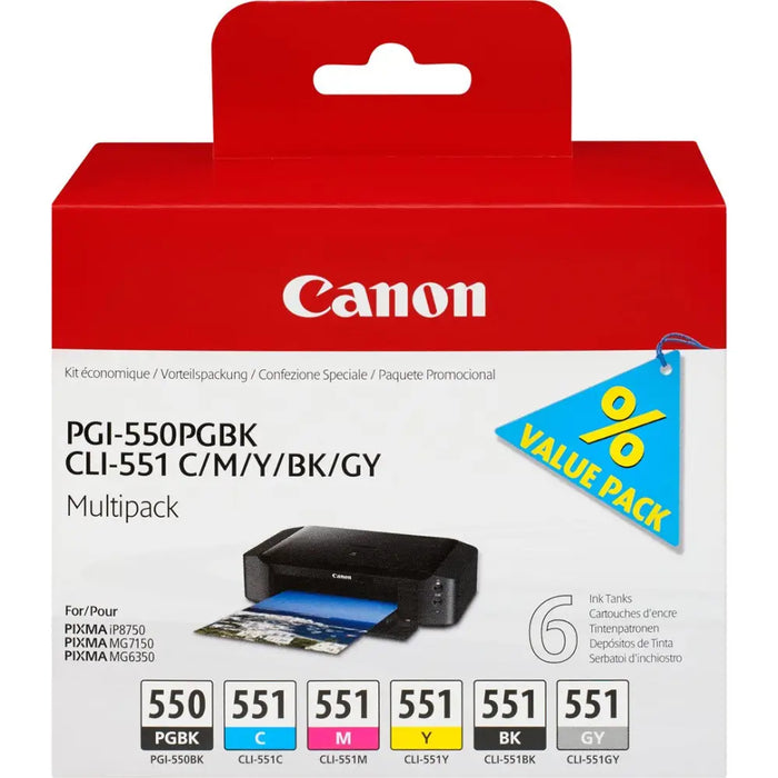 CANON 1LB PGI-550 / CLI-551 касета с мастило черна и пет