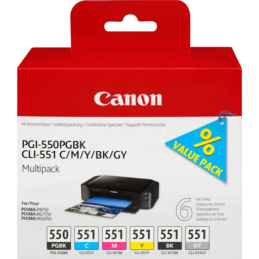 CANON 1LB PGI-550 / CLI-551 касета с мастило черна и пет