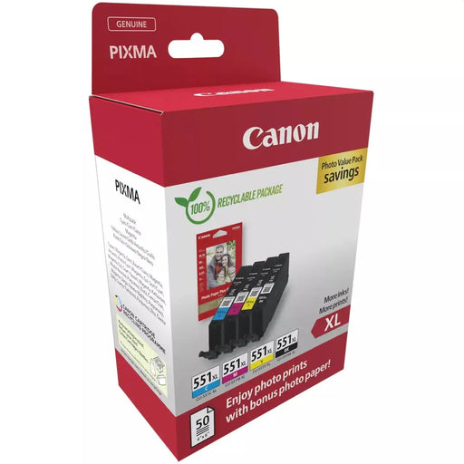Canon CLI-551XL C/M/Y/BK Photo Value Pack