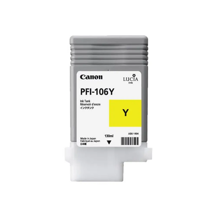 CANON PFI-106Y касета с мастило жълта стандартна вместимост