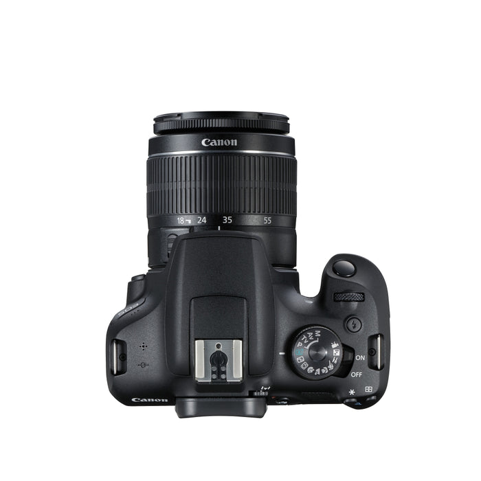 Canon EOS 2000D, black + EF-s 18-55mm f/3.5-5.6 IS II + EF 50mm f/1.8 STM