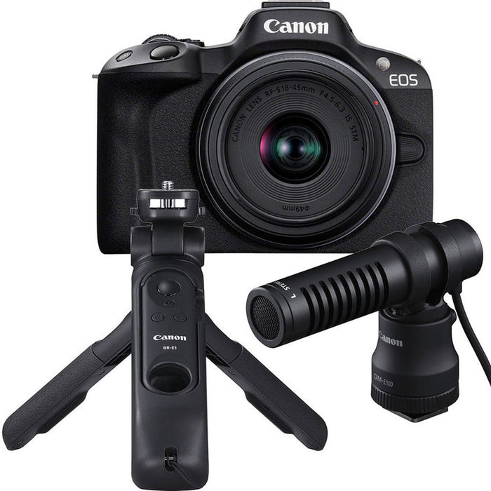 Безогледален фотоапарат CANON EOS R50+RF-S 18-45 CREATOR KIT 24.2 MPx, WI-FI, MIRRORLESS
