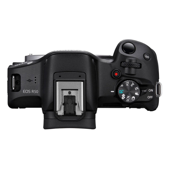 Безогледален фотоапарат CANON EOS R50+RF-S 18-45 CREATOR KIT 24.2 MPx, WI-FI, MIRRORLESS