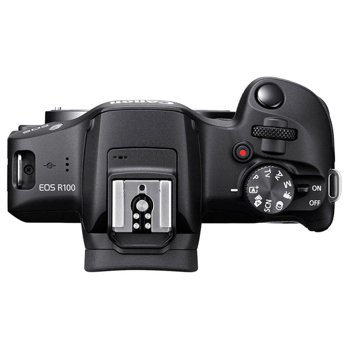 Безогледален фотоапарат CANON EOS R100+RF-S18-45 S 24.1 MPx, WI-FI, MIRRORLESS