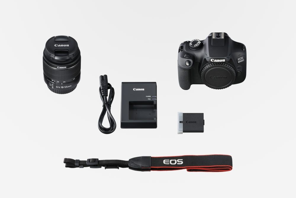Canon EOS 4000D, черен + EF-s 18-55 mm DC III