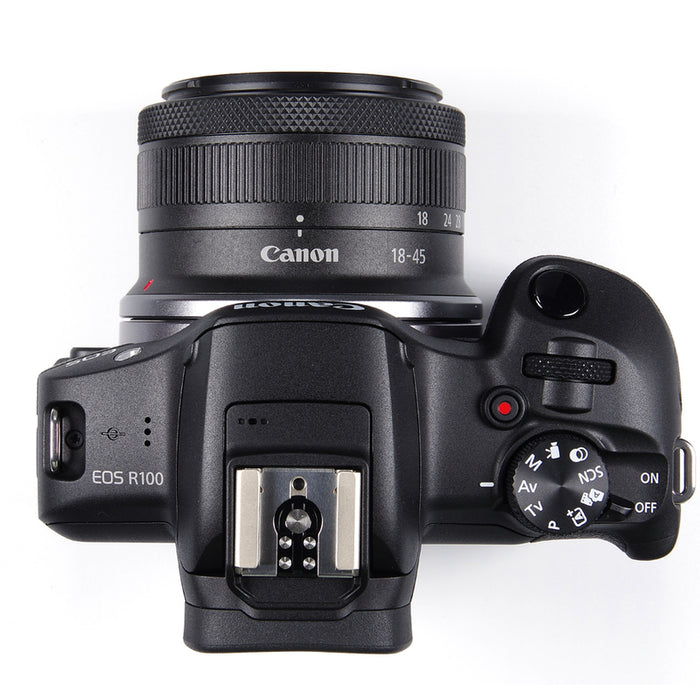 Безогледален фотоапарат CANON EOS R100+RF-S18-45 TRAVEL KIT 24.1 MPx, WI-FI, MIRRORLESS