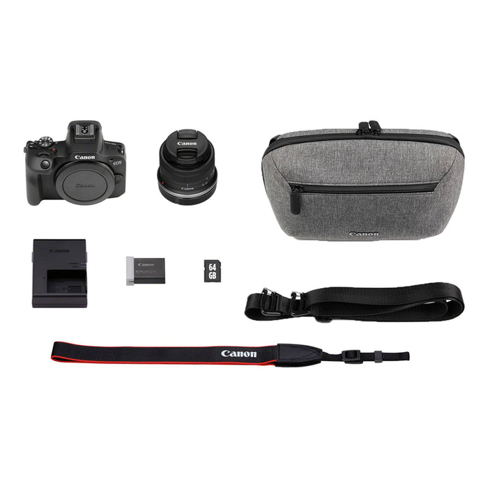 Безогледален фотоапарат CANON EOS R100+RF-S18-45 TRAVEL KIT 24.1 MPx, WI-FI, MIRRORLESS