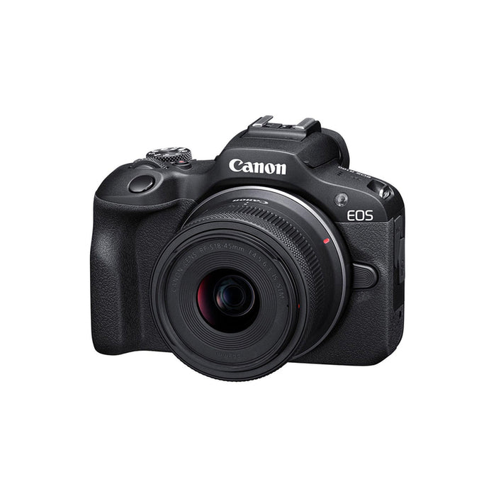 Безогледален фотоапарат CANON EOS R100+RF-S18-45 TRAVEL KIT 24.1 MPx, WI-FI, MIRRORLESS