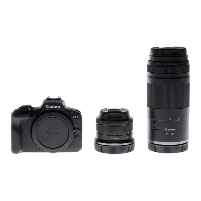 Безогледален фотоапарат CANON EOS R100+RF-S18-45 +RF 75-300 MIRRORLESS