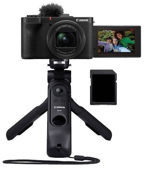Компактен фотоапарат Canon - PowerShot V1 Premium Vlogger Kit, черен
