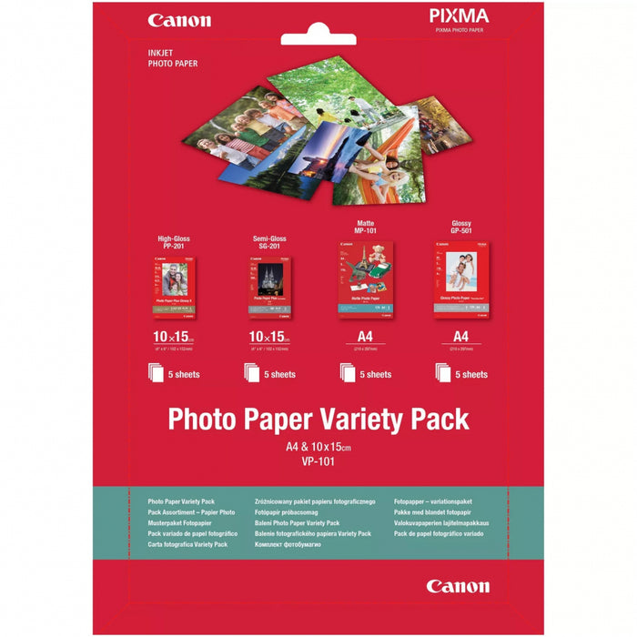 Фотохартия CANON Photo Variety Pack VP-101