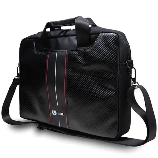Чанта за лаптоп BMW Carbon & Red Stripes 16’ черна