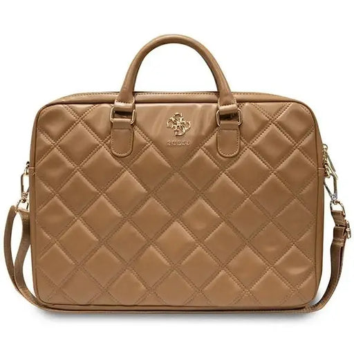 Чанта за лаптоп Guess Quilted 4G 16’ кафява