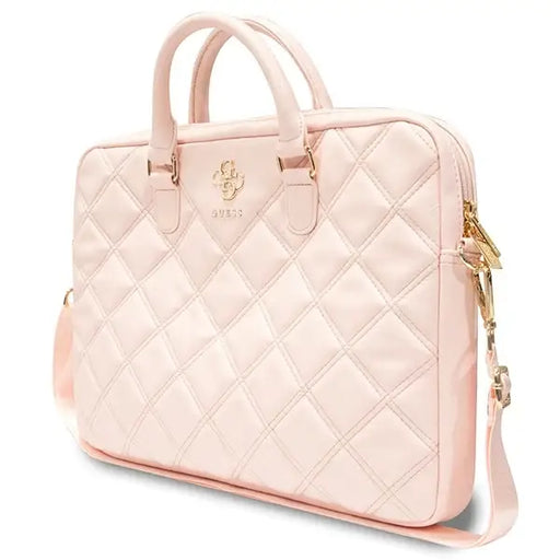 Чанта за лаптоп Guess Quilted 4G 16’ розова