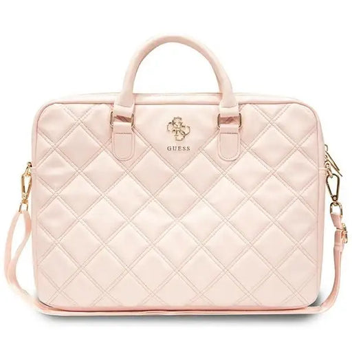 Чанта за лаптоп Guess Quilted 4G 16’ розова