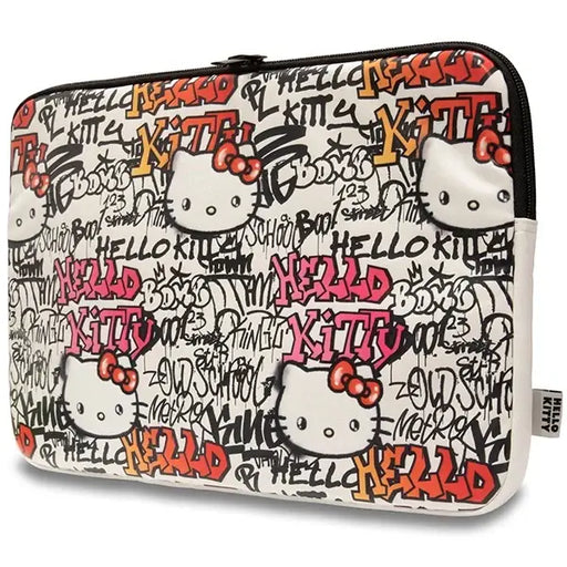 Чанта за лаптоп Hello Kitty PU Metal Logo 14’ бежова