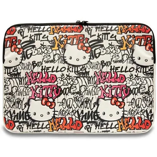 Чанта за лаптоп Hello Kitty PU Metal Logo 14’ бежова
