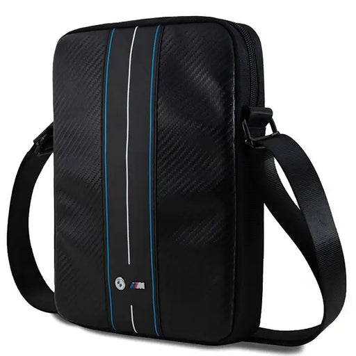Чанта за таблет BMW Carbon & Blue Stripe 10’ черна