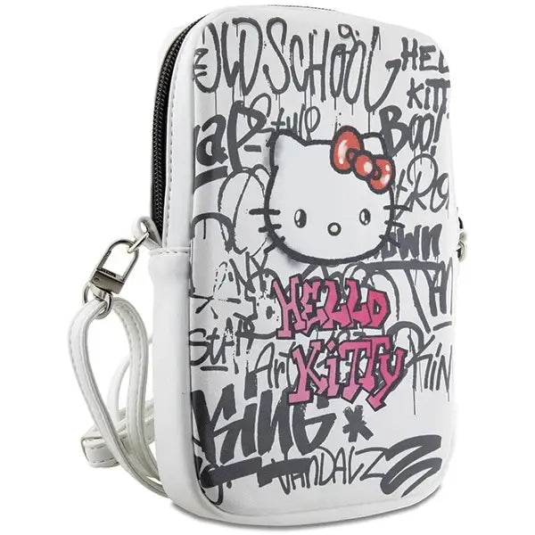 Чантичка Hello Kitty Graffiti Head бяла