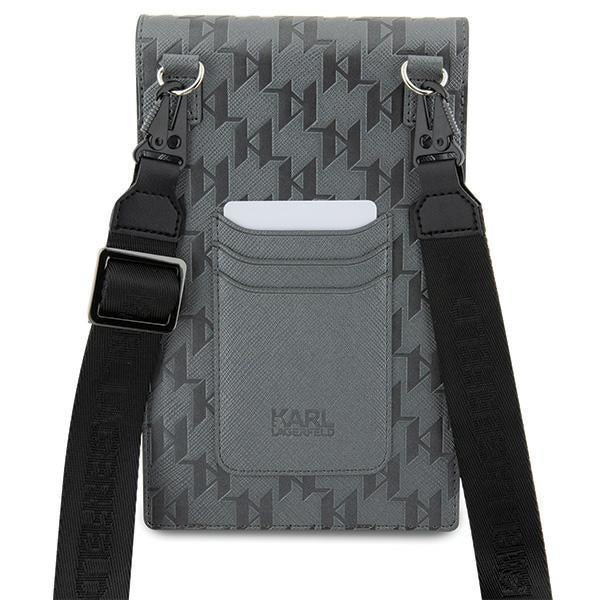 Чантичка Karl Lagerfeld KLWBSAKHPKG сива Saffiano Monogram