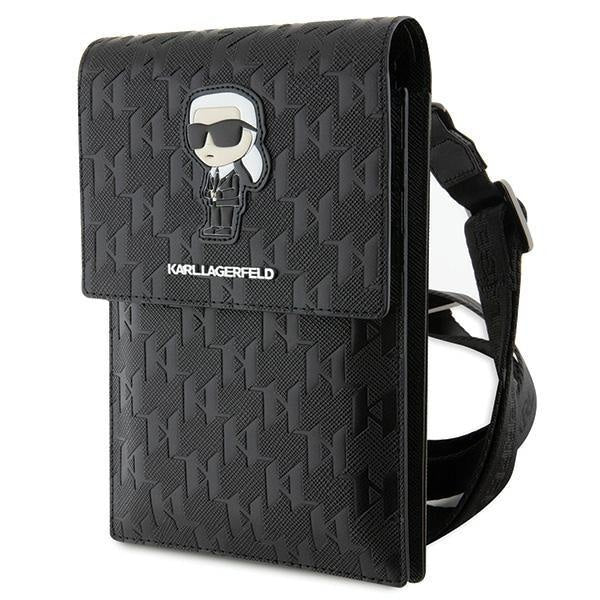 Чантичка Karl Lagerfeld KLWBSAKHPKK черна Saffiano Monogram