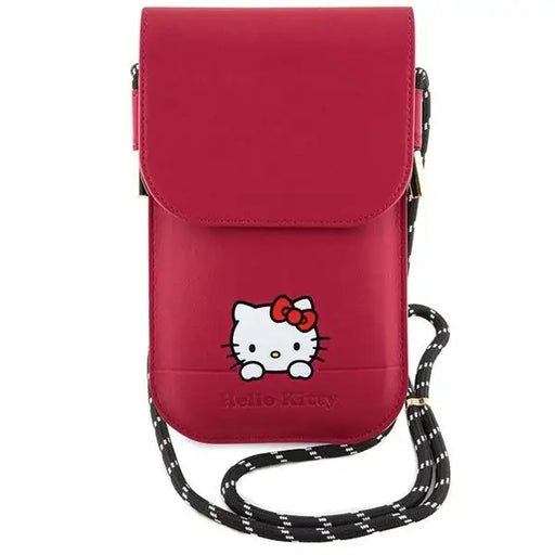 Чантичка за смартфон Hello Kitty Leather Daydreaming розова
