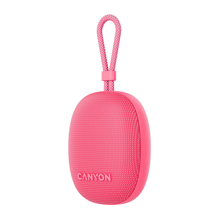 Bluetooth колонка CANYON CNE-CBTSP12PK 4 W, BLUETOOTH, БАТЕРИЯ ДО 12 ЧАСА, РОЗОВ