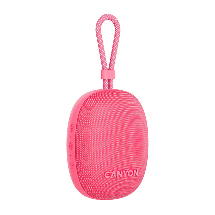 Bluetooth колонка CANYON CNE-CBTSP12PK 4 W, BLUETOOTH, БАТЕРИЯ ДО 12 ЧАСА, РОЗОВ
