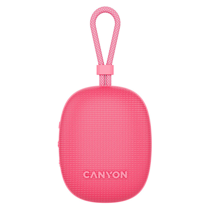 Bluetooth колонка CANYON CNE-CBTSP12PK 4 W, BLUETOOTH, БАТЕРИЯ ДО 12 ЧАСА, РОЗОВ