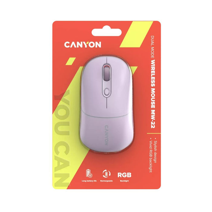 Мишка CANYON MW-22 CNS-CMSW22PR PINK RGB