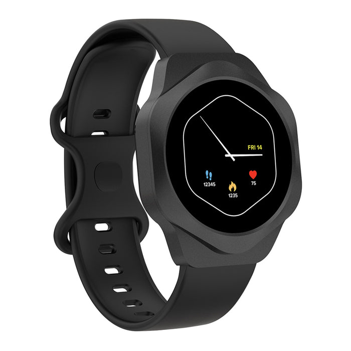 Смарт часовник CANYON Hexagon CNS-SW88BB BLACK 45 MM, ПУЛСОМЕР, SPO2