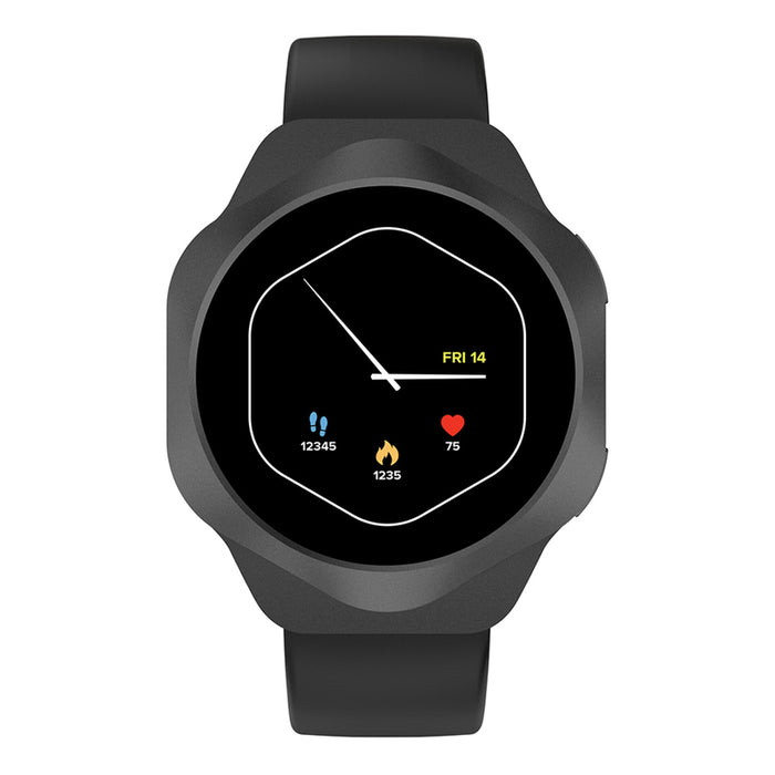 Смарт часовник CANYON Hexagon CNS-SW88BB BLACK 45 MM, ПУЛСОМЕР, SPO2