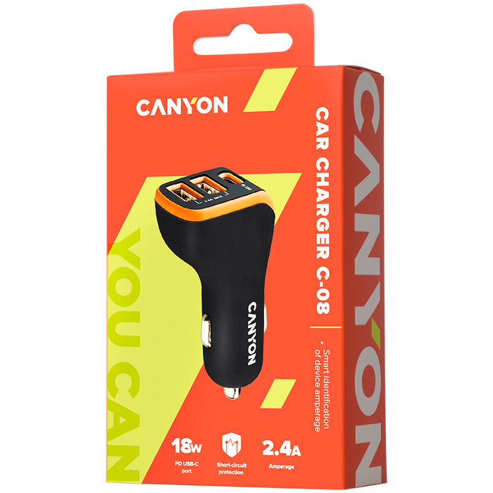 Зарядно за кола CANYON CNE-CCA08BO