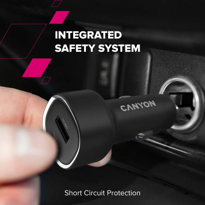 Зарядно устройство Canyon CNE-CCABR8AC 1xUSB C +1x USB A 85W