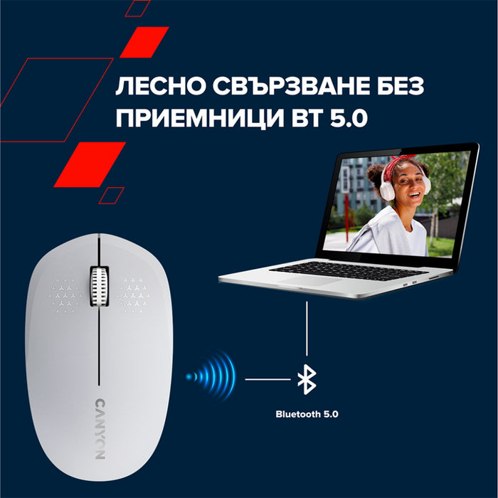 Мишка Canyon CNS-CMSW04W Bluetooth