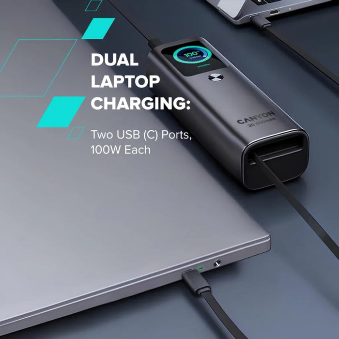 Външна батерия Canyon CNS-CPB265DG 20000 mAh 165W