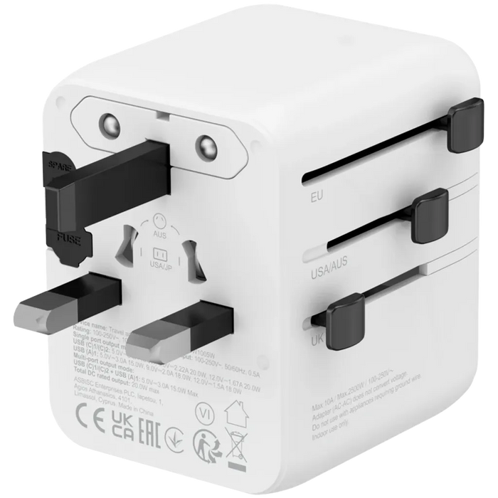 Зарядно устройство Canyon EU/UK/US/AUS CNS-TA20W1005W