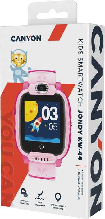 Детски смарт часовник Canyon - Sunny KW-44, 1.44'', Pink