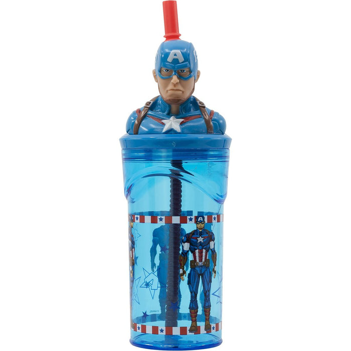 Чаша със Сламка Capitán América CZ11331 3D