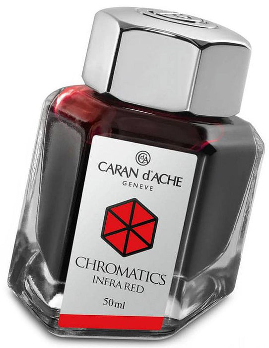 Мастило за писалка Caran d'Ache Chromatics - Infra Red, 50 ml