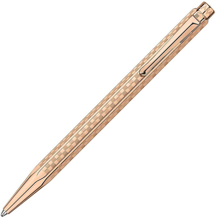 Комплект химикала Caran d'Ache Ecridor - Damier Rose Gold, с кожен калъф