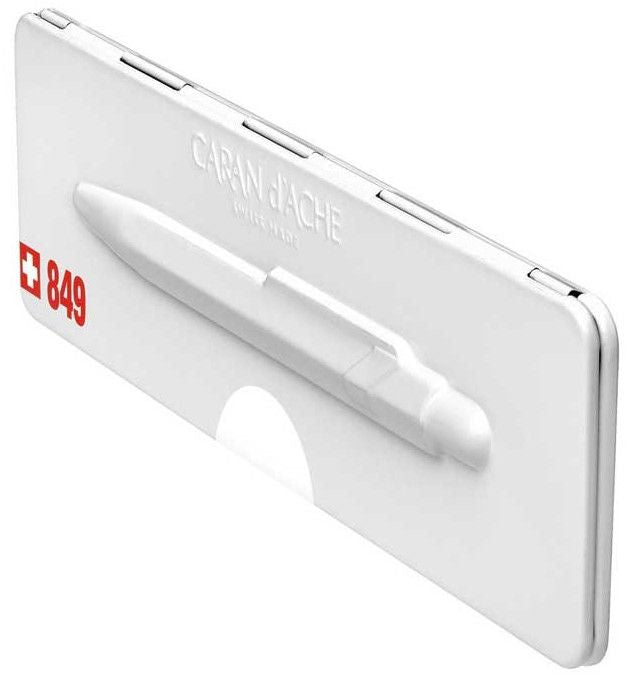 Автоматична химикалка Caran d'Ache 849 Pop Line Collection White – Син